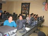 Students participate in a digital literacy class