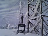 First Step Internet crew working in the snow