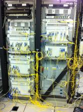 A view of ICN’s lab equipment used for testing the configuration
