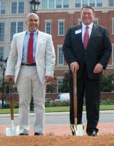 Joe Freddoso and Lawrence E. Strickland attend MCNC’s groundbreaking ceremony