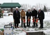 Image: Merit Network community and state representatives participate in the grou