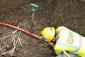 A Com Net crew member lays new fiber-optic cable lines in rural Ohio