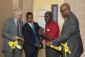 Image: Morse Arberry, Jr. (CEO, LVUL), Ricki Barlow (Ward 5 Councilman), Steven
