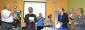 Dr. Seth Pollack gives the closing remarks at the May 4, 2011 opening event