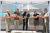 Officials cut a ribbon at the Pend Oreille’s construction ceremony