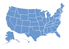 map of the USA