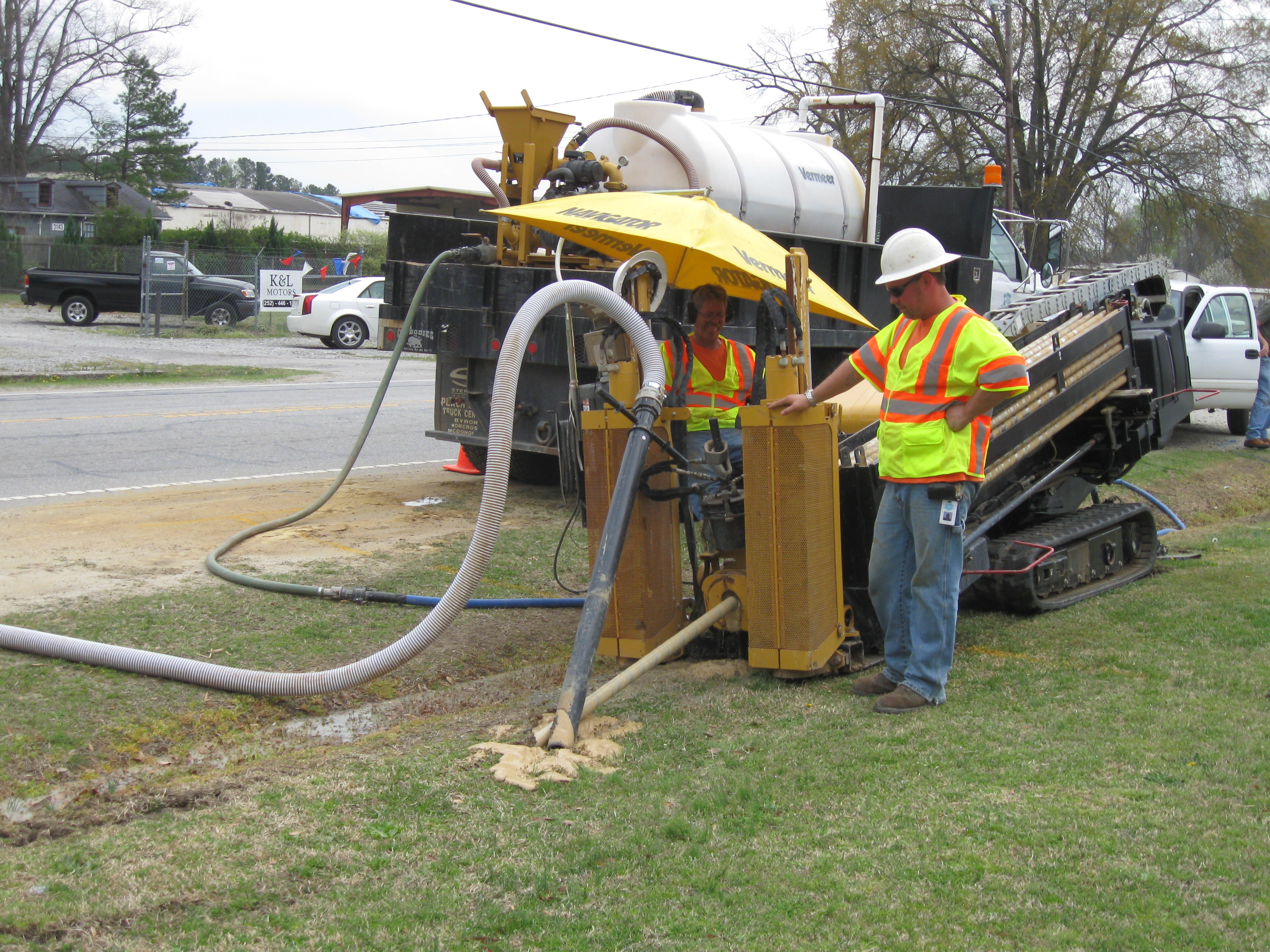 construction crew working