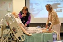 Students taking a telemedicine course in Maine