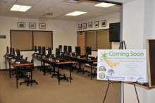 A view of the Fernley City Hall computer center in Fernley, Nev.