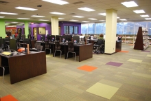 A view of the newly renovated Kent Branch @ccess Center